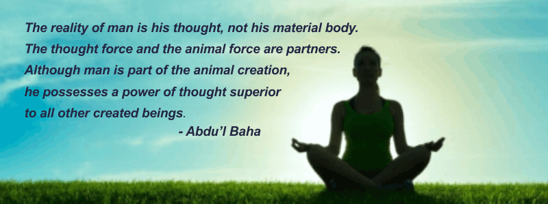Reality of man is his thought